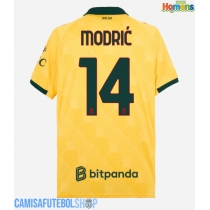 Camisa de time de futebol AC Milan Luka Modric #14 Replicas 3º Equipamento 2025-26 Manga Curta